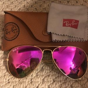 RayBan Pink Aviators